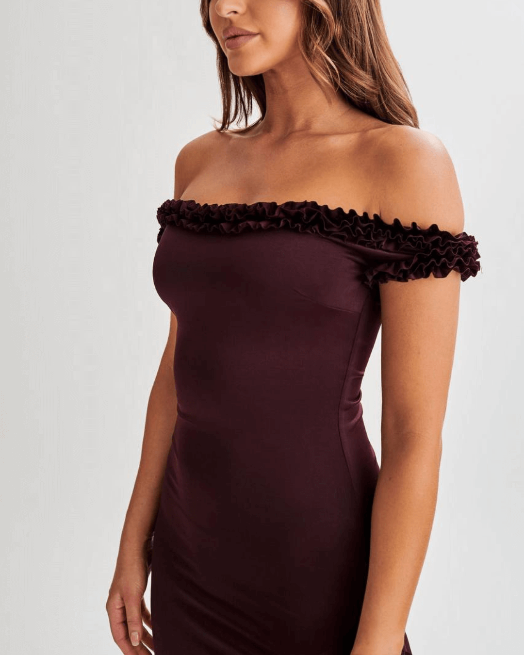Off-Shoulder Ruffle Dress
