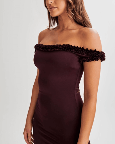Off-Shoulder Ruffle Dress