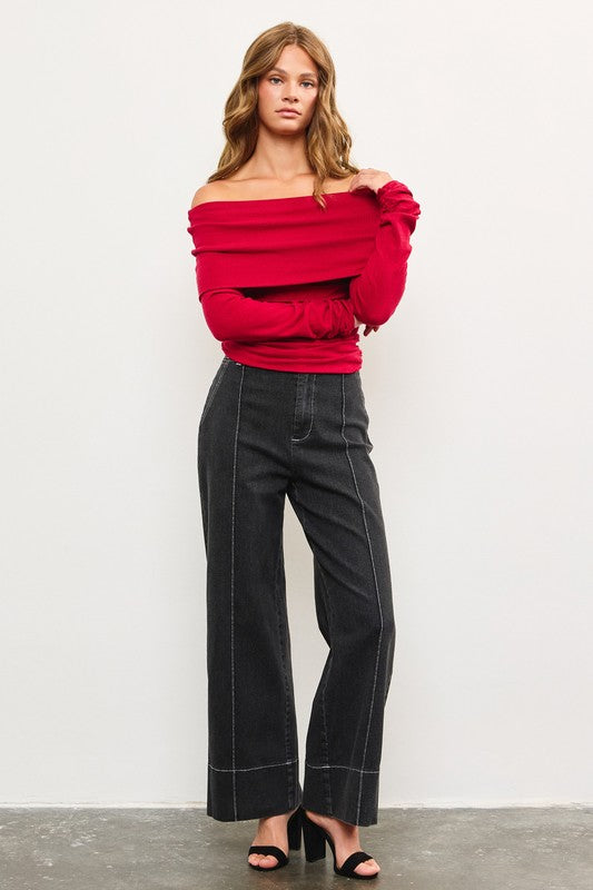 The Anna top- Red