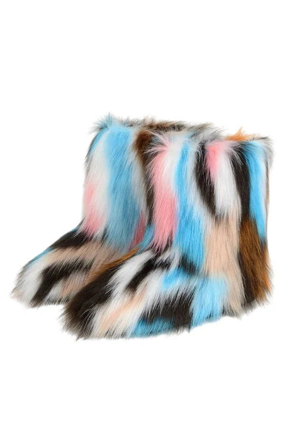 Frosted Fluff Y2K Boots