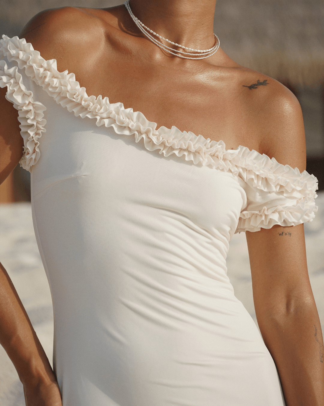 Off-Shoulder Ruffle Dress