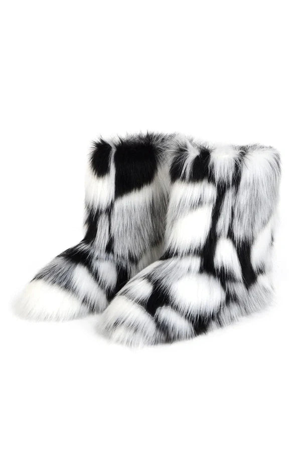 Frosted Fluff Y2K Boots