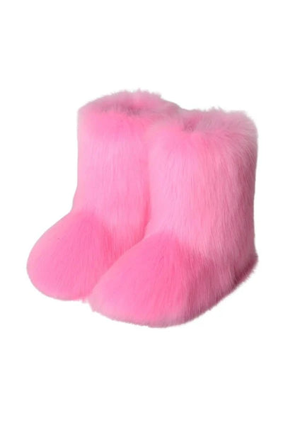Frosted Fluff Y2K Boots