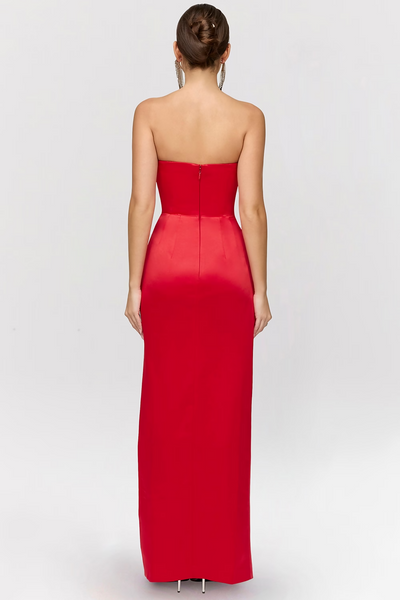 Aje Adrienne Satin Gown - Scarlett