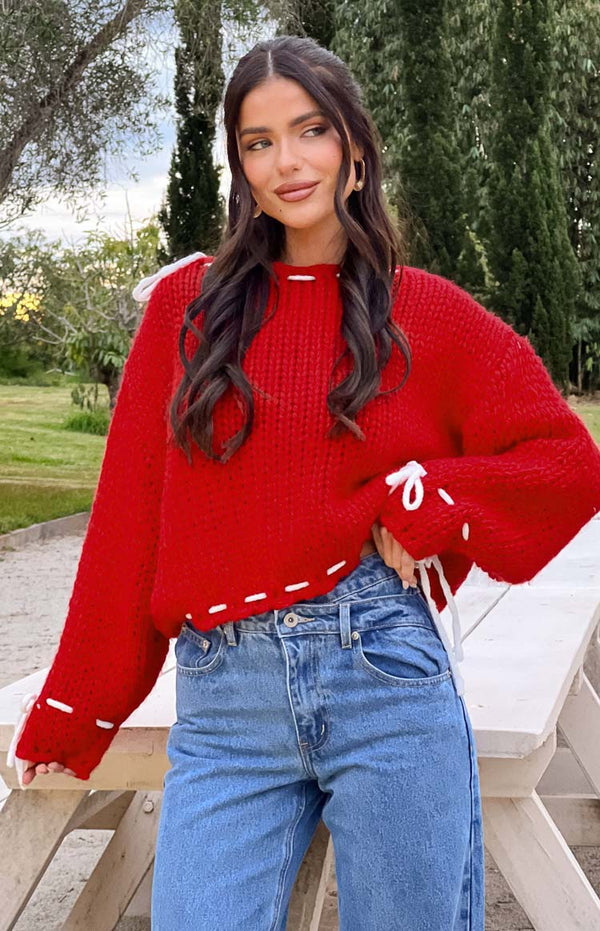 Bea Red Sweater