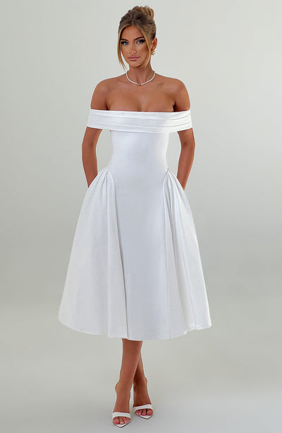 Miranda Midi Dress - Ivory