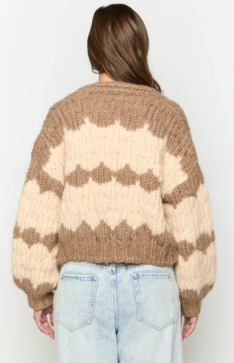 Ryley Brown Knit Cardigan