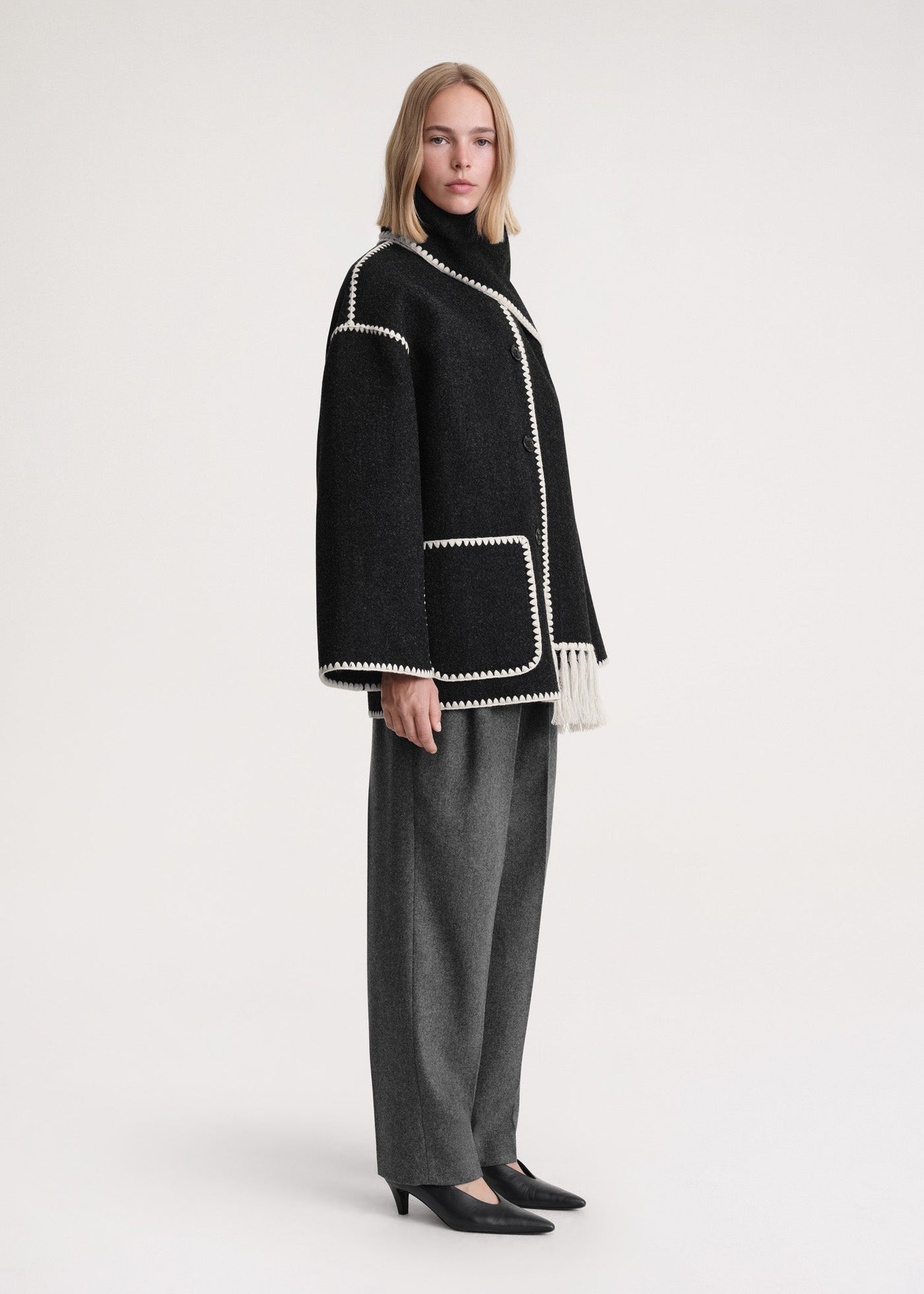 Zara™ - Elegant Scarf Jacket