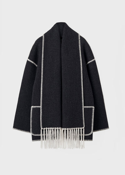 Zara™ - Elegant Scarf Jacket