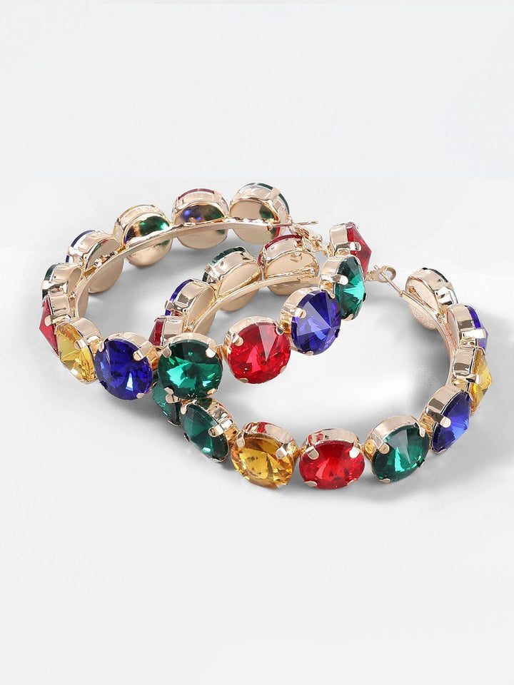 Terra Diamante Hoop Earrings