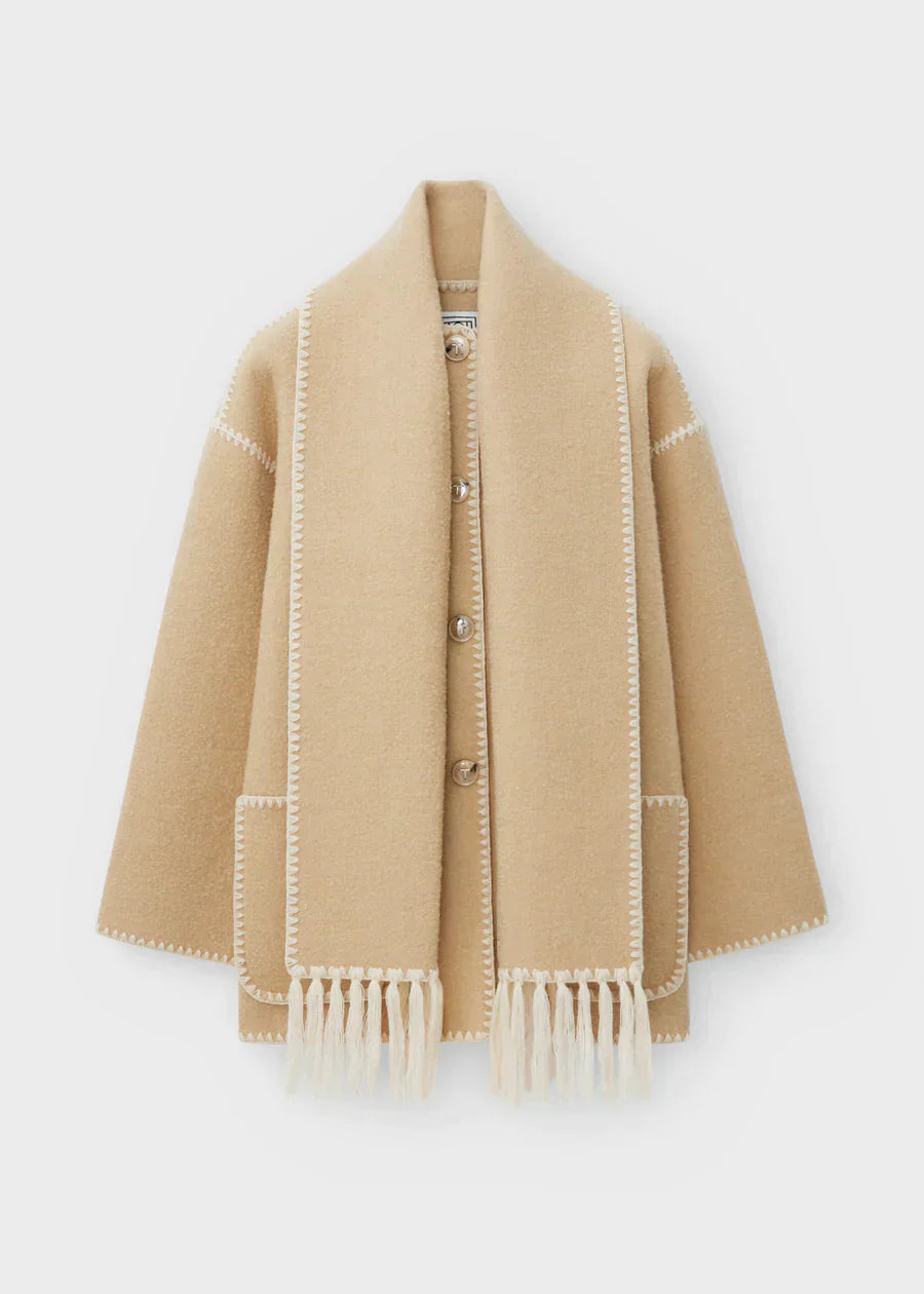 Zara™ - Elegant Scarf Jacket