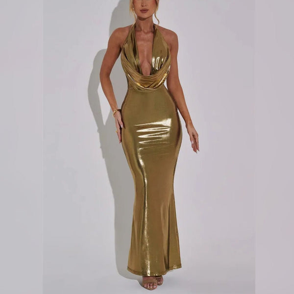 Chrishelle Maxi Dress - Gold