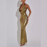 Chrishelle Maxi Dress - Gold