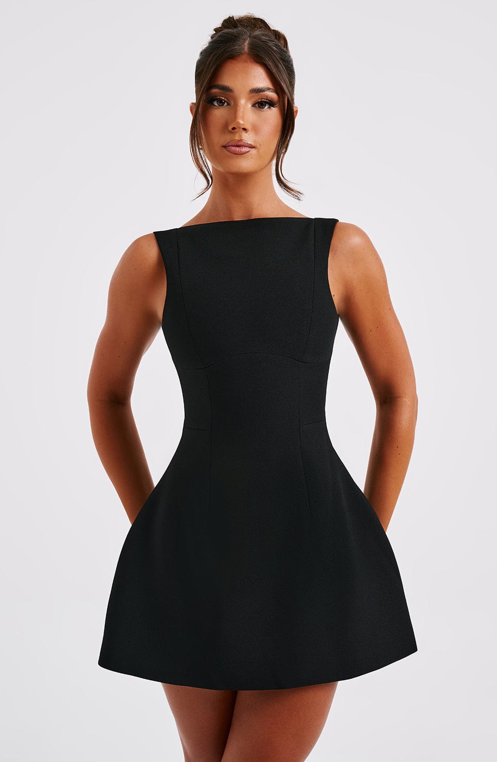 for love and lemons shirred mini dress For Love & Lemons - Maui Shirred Mini Dress