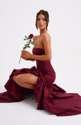 Angelina Maxi Dress - Burgundy