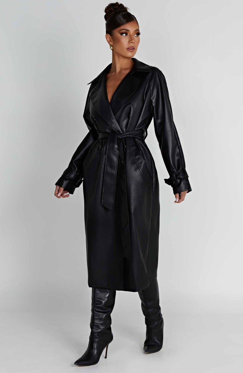 Chi Trench Coat - Black