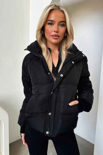 Coleman Puffer Jacket - Black