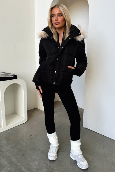 Coleman Puffer Jacket - Black