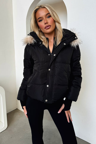 Coleman Puffer Jacket - Black