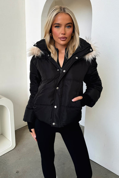 Coleman Puffer Jacket - Black