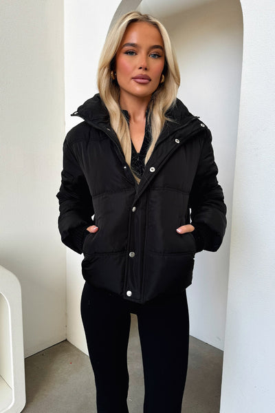 Coleman Puffer Jacket - Black