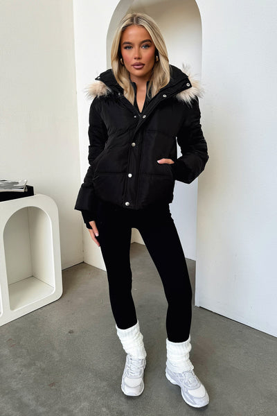 Coleman Puffer Jacket - Black