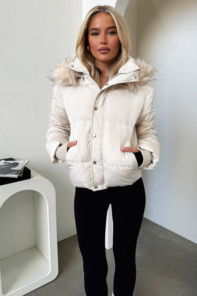 Coleman Puffer Jacket - Bone