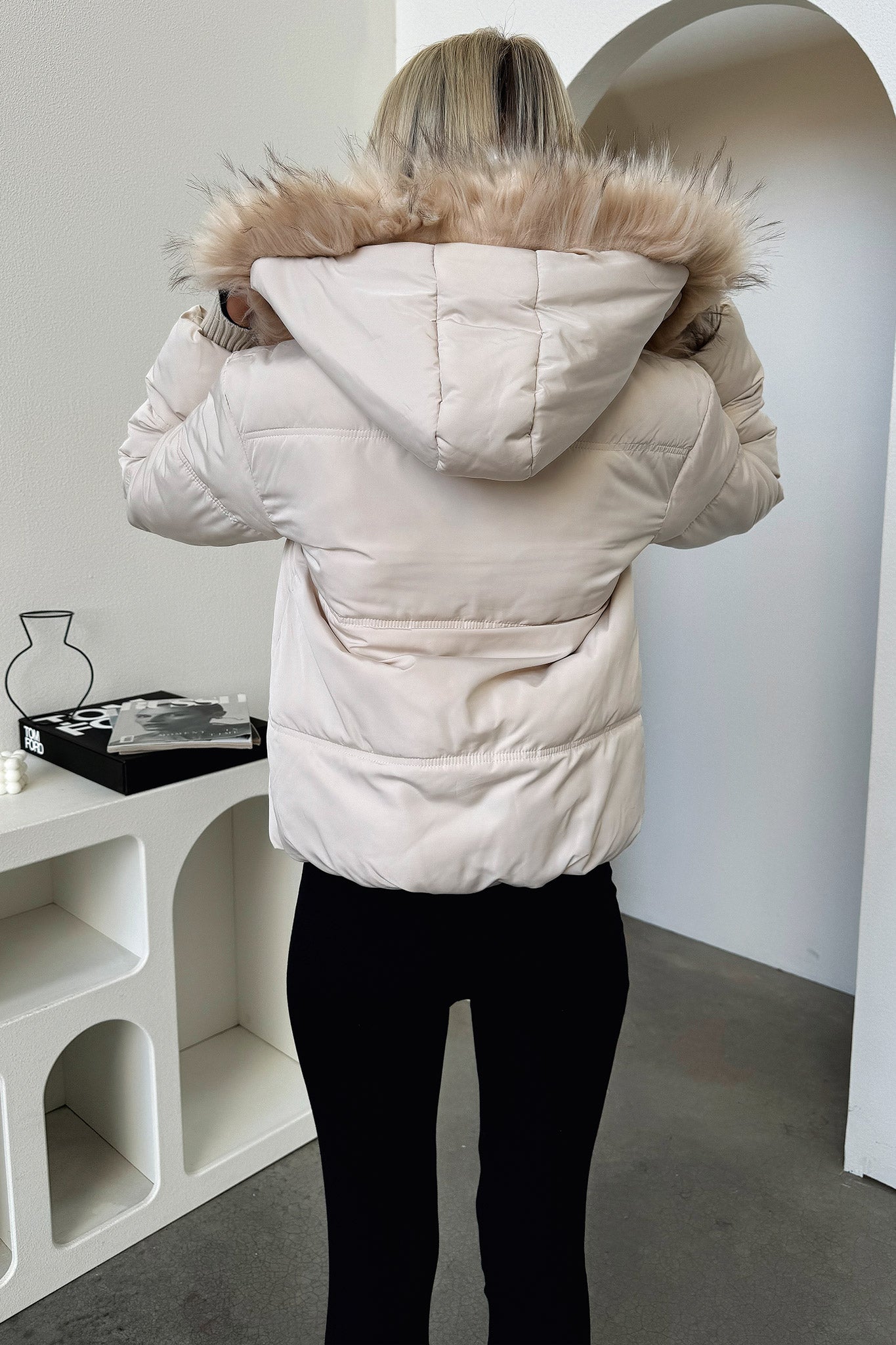 Coleman Puffer Jacket - Bone