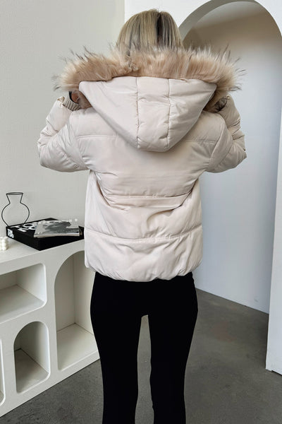 Coleman Puffer Jacket - Bone