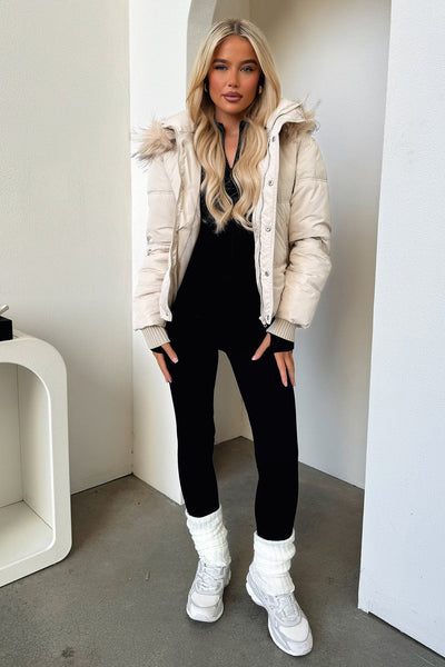 Coleman Puffer Jacket - Bone