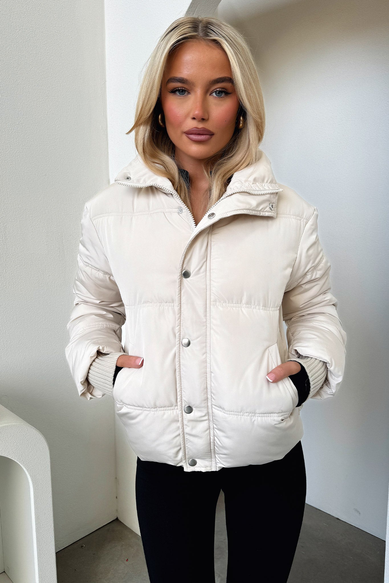 Coleman Puffer Jacket - Bone