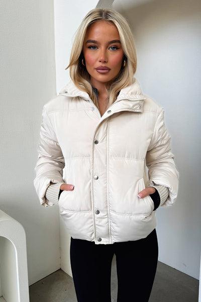 Coleman Puffer Jacket - Bone
