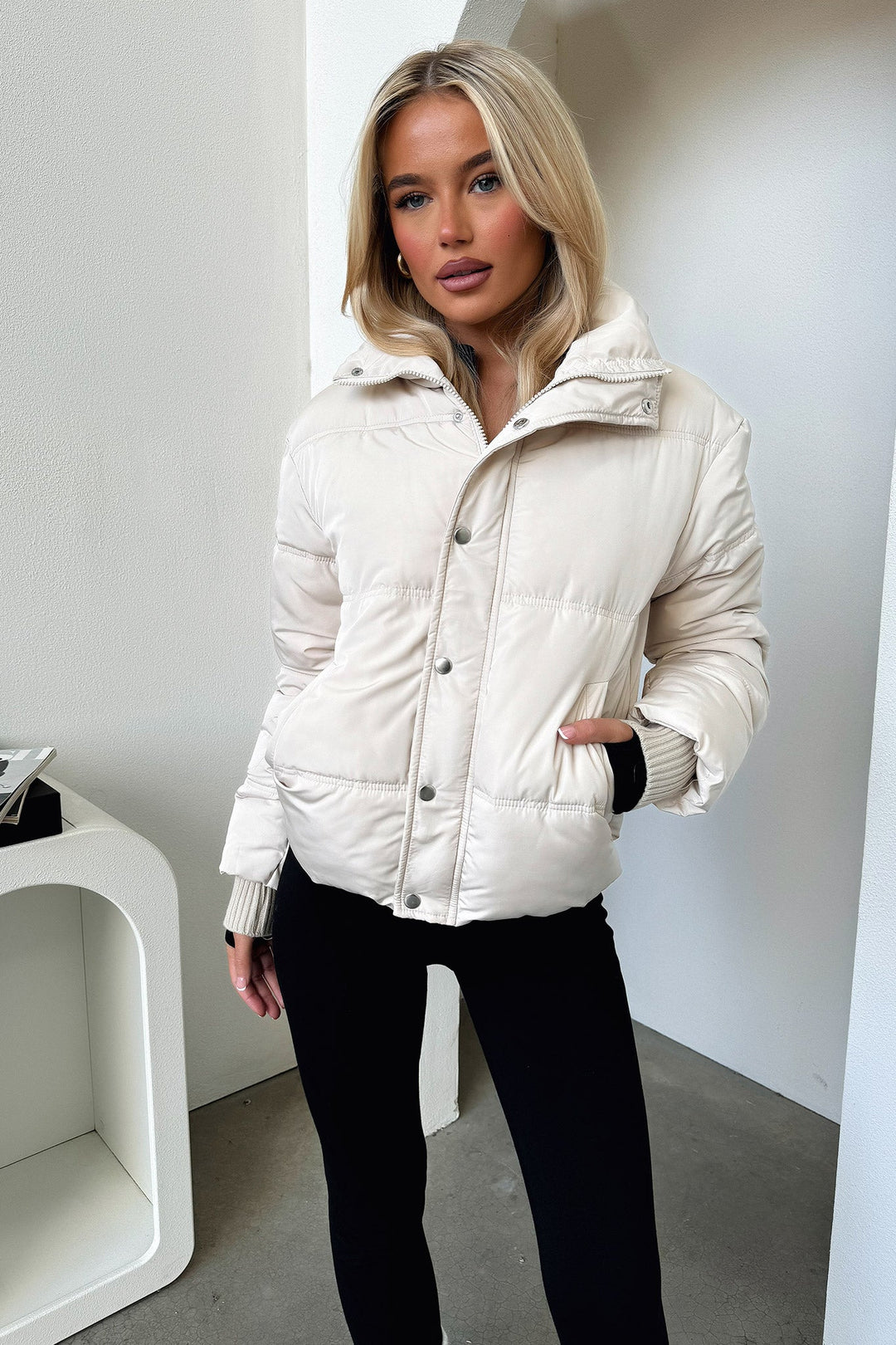 Coleman Puffer Jacket - Bone