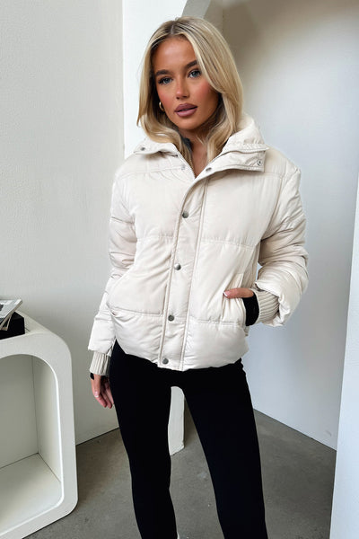 Coleman Puffer Jacket - Bone