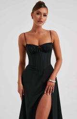 Deanna Midi Dress - Black