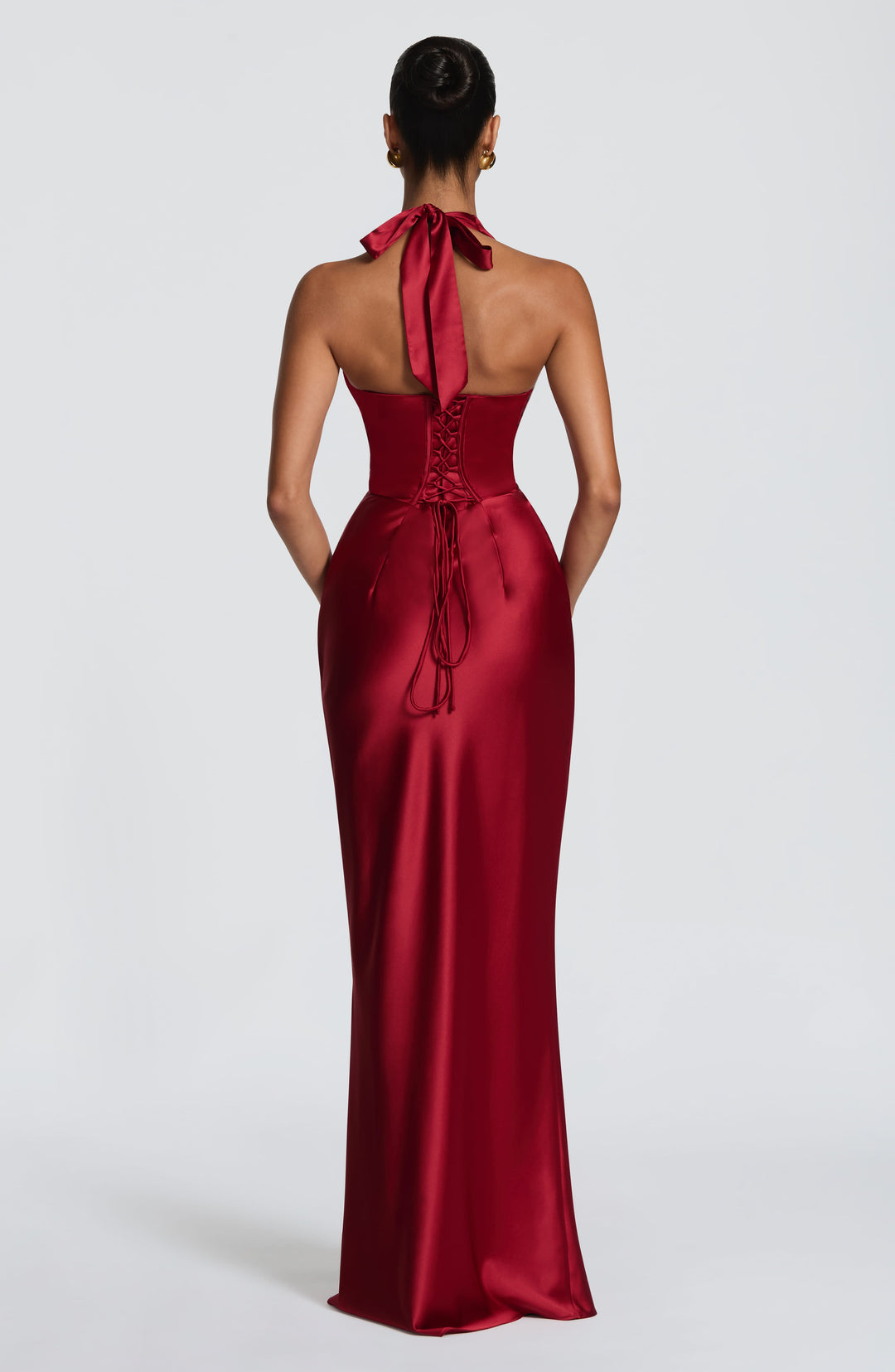 Elowen Maxi Dress - Deep Red