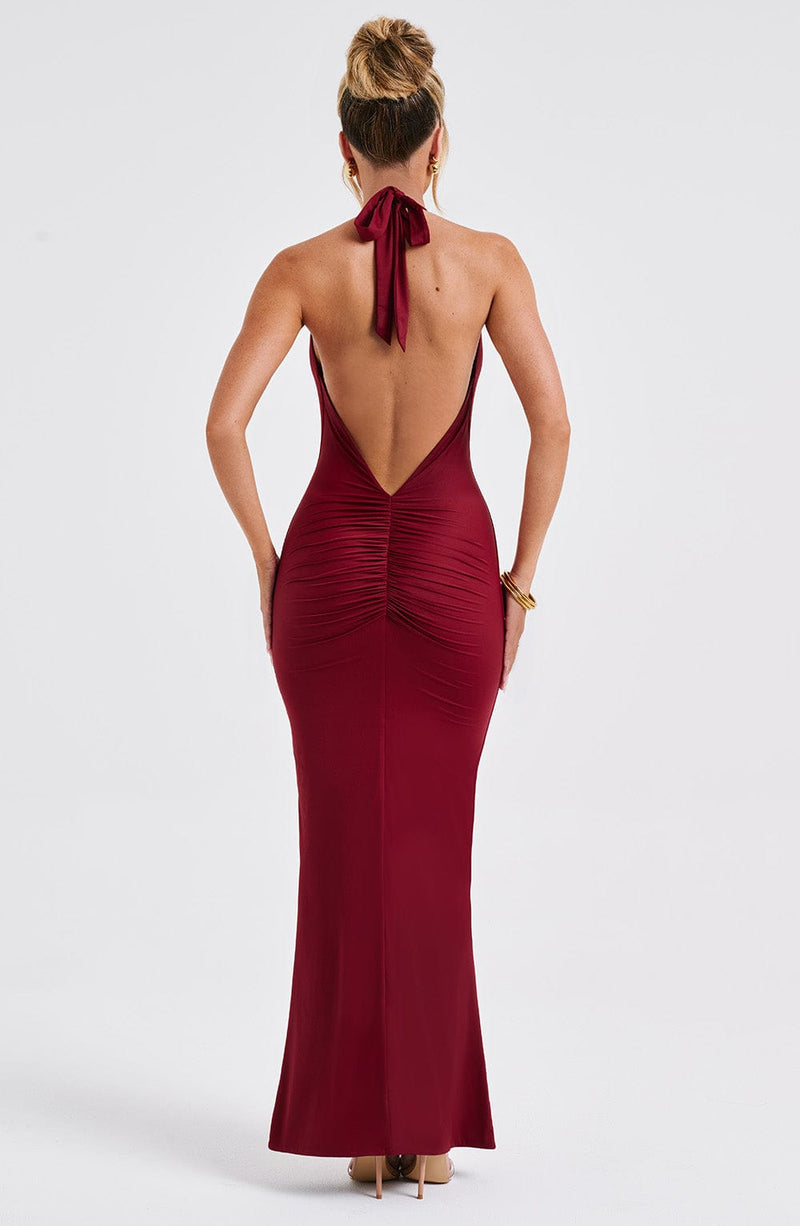 Harmonia Maxi Dress - Burgundy