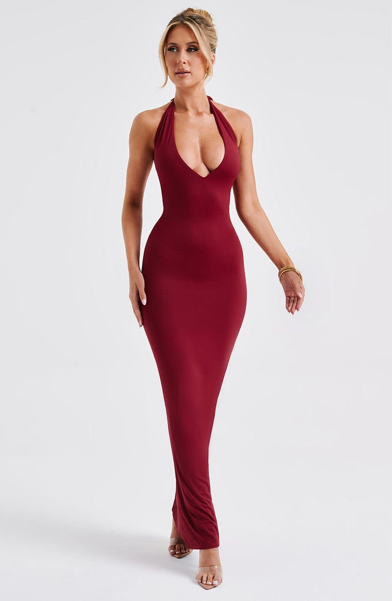 Harmonia Maxi Dress - Burgundy