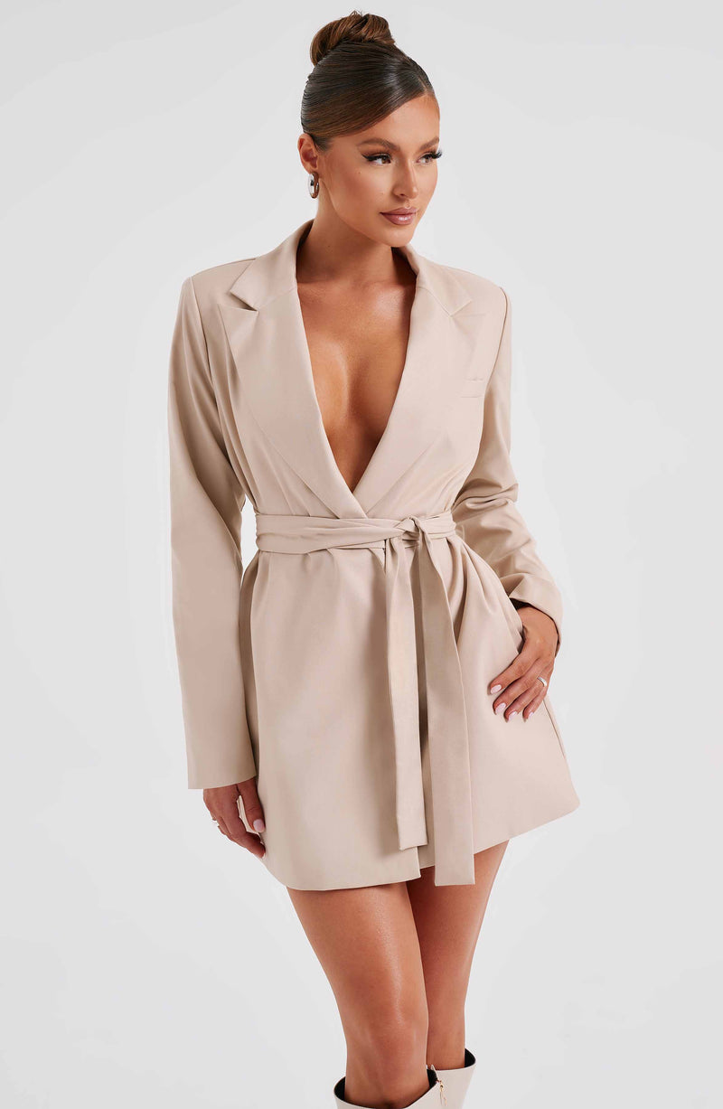 Heather Suit Dress - Beige