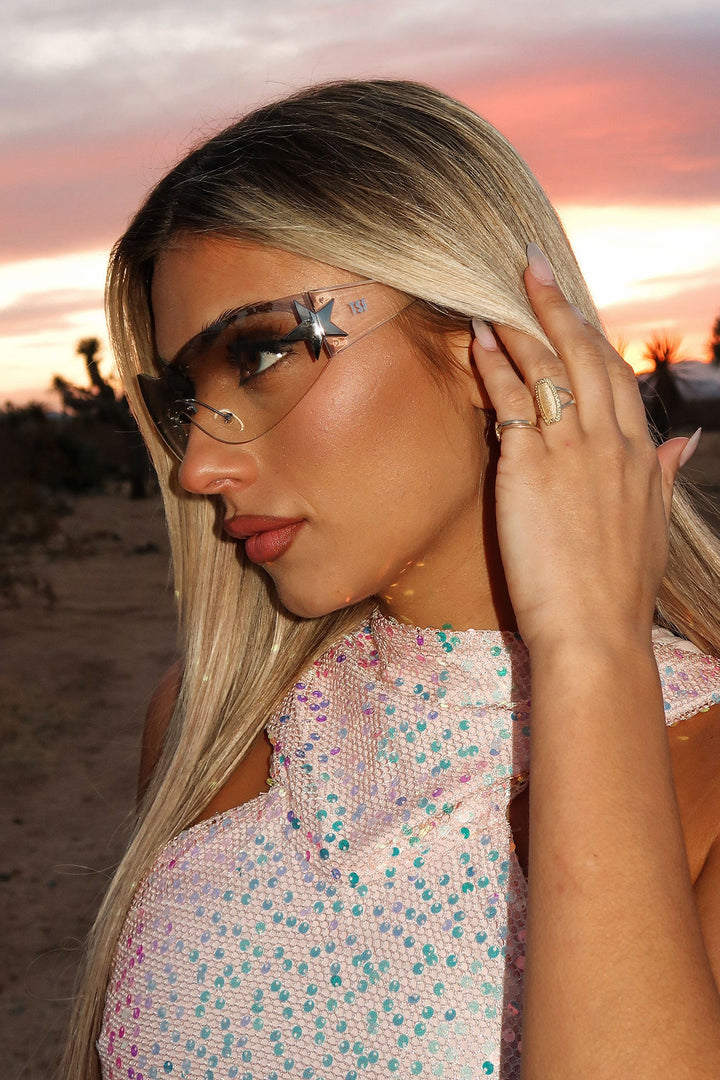 Lasso Sunglasses - Transparent/Gray