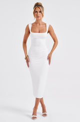 Malina Midi Dress - Ivory