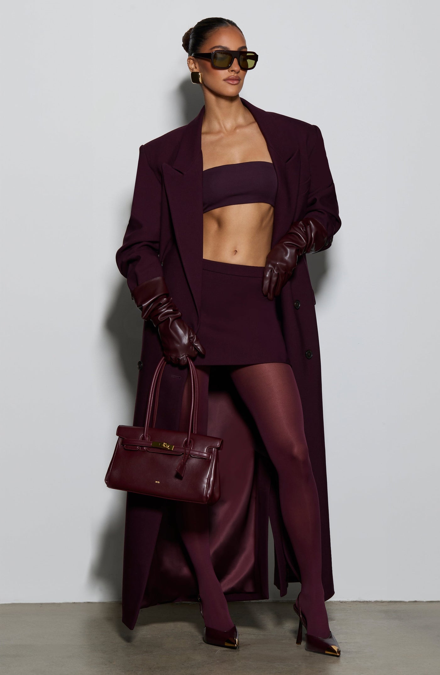 Michelle Coat - Plum