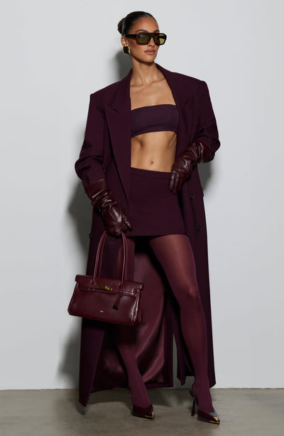 Michelle Coat - Plum