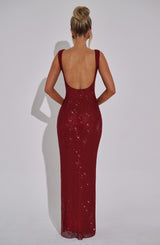 Petra Maxi Dress - Wine