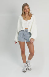 Jen White Knit Cardigan