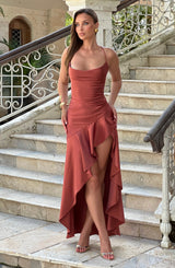 Samira Maxi Dress - Rust