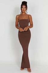 Sanya Maxi Dress - Chocolate