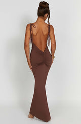 Sanya Maxi Dress - Chocolate