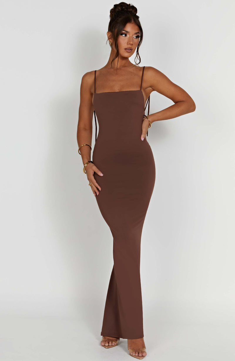 Sanya Maxi Dress - Chocolate