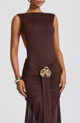 Tori Bodysuit - Plum Brown